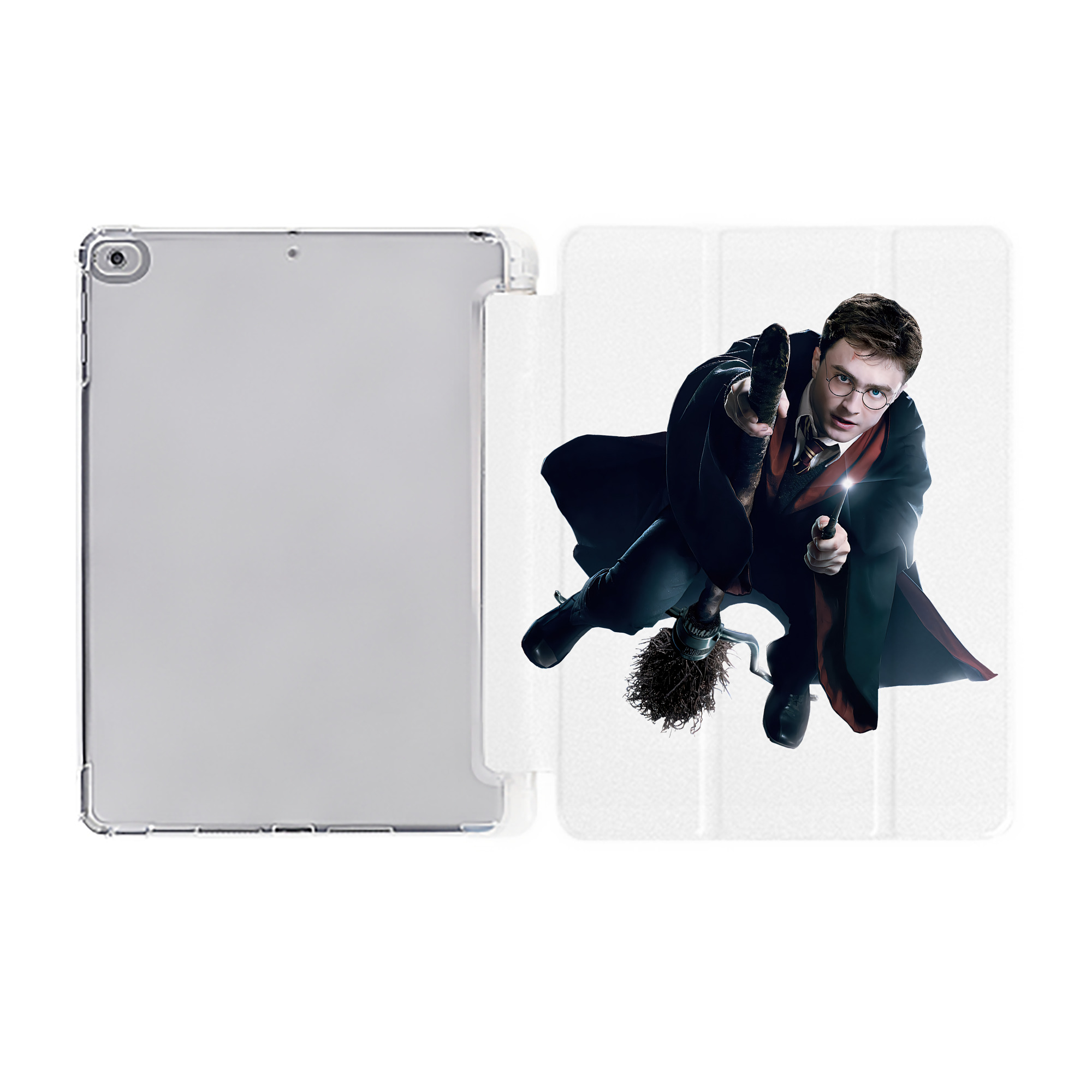 （画像用） Harry Potter ハリー・ポッターシリーズ IPad ケース ペン収納付き 三つ折りスタンド PUレザー×シリコン 対応機種9.5/10.5/10.9インチ